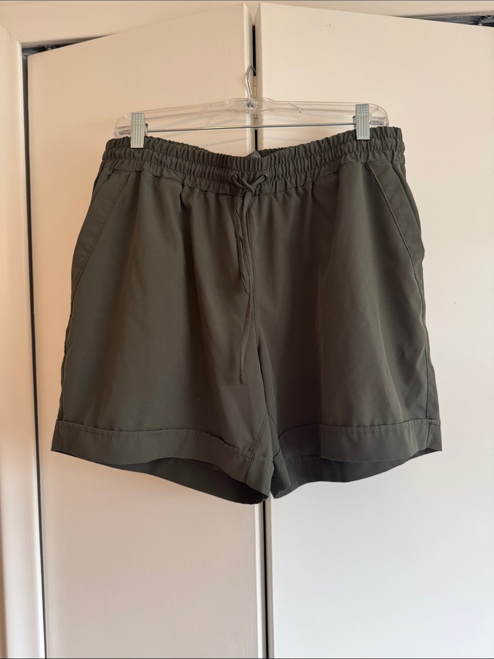 Mondetta Olive Drawstring Athletic Shorts